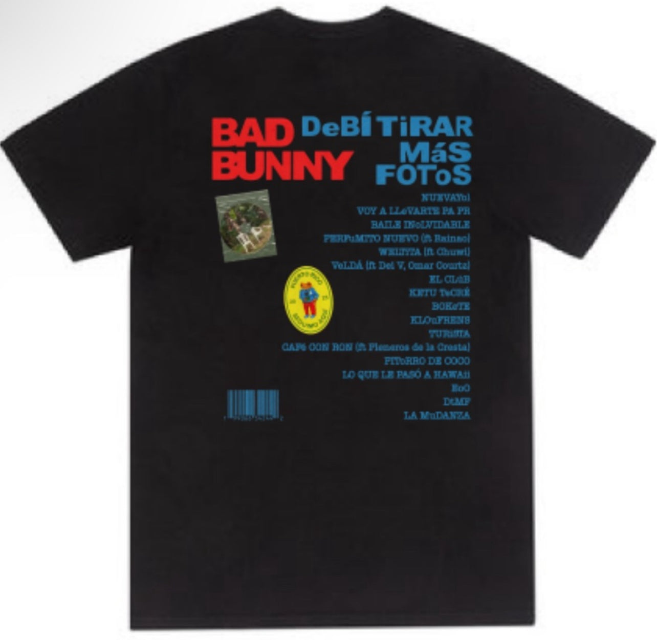 Bad Bunny Debi Tomar Mas Fotos Tour Merch T Shirts New S-5XL El Conejo Malo Merch
