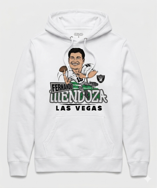 Fernando Mendoza Raiders Hoodie New S-5X