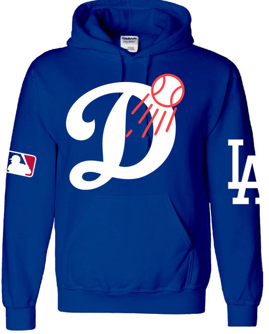 Los Angela Dodgers NEW D Baseball Logo Pullover Hoodie 2025  New S-5XL