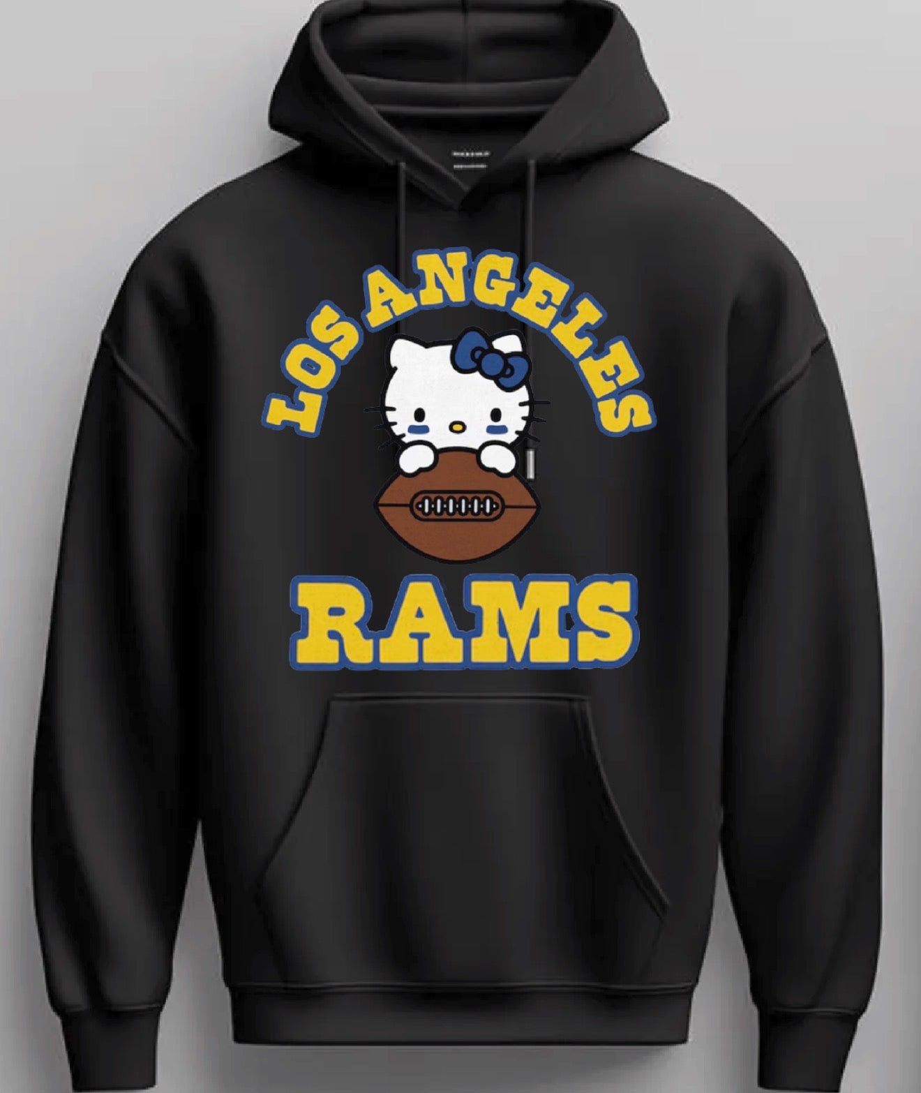 LA Rams X Hello Kitty Collab Pullover Hoodie 2025  New S-5XL