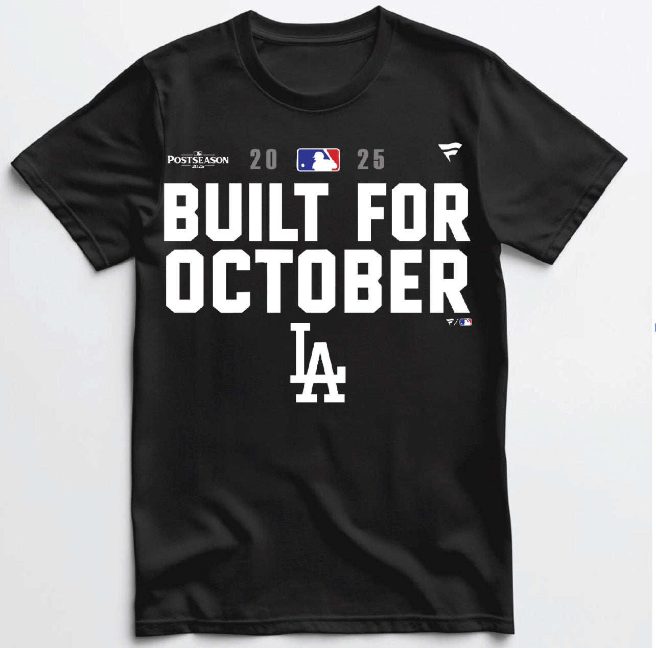 Dodgers x Built for October T shirt New S-5XL