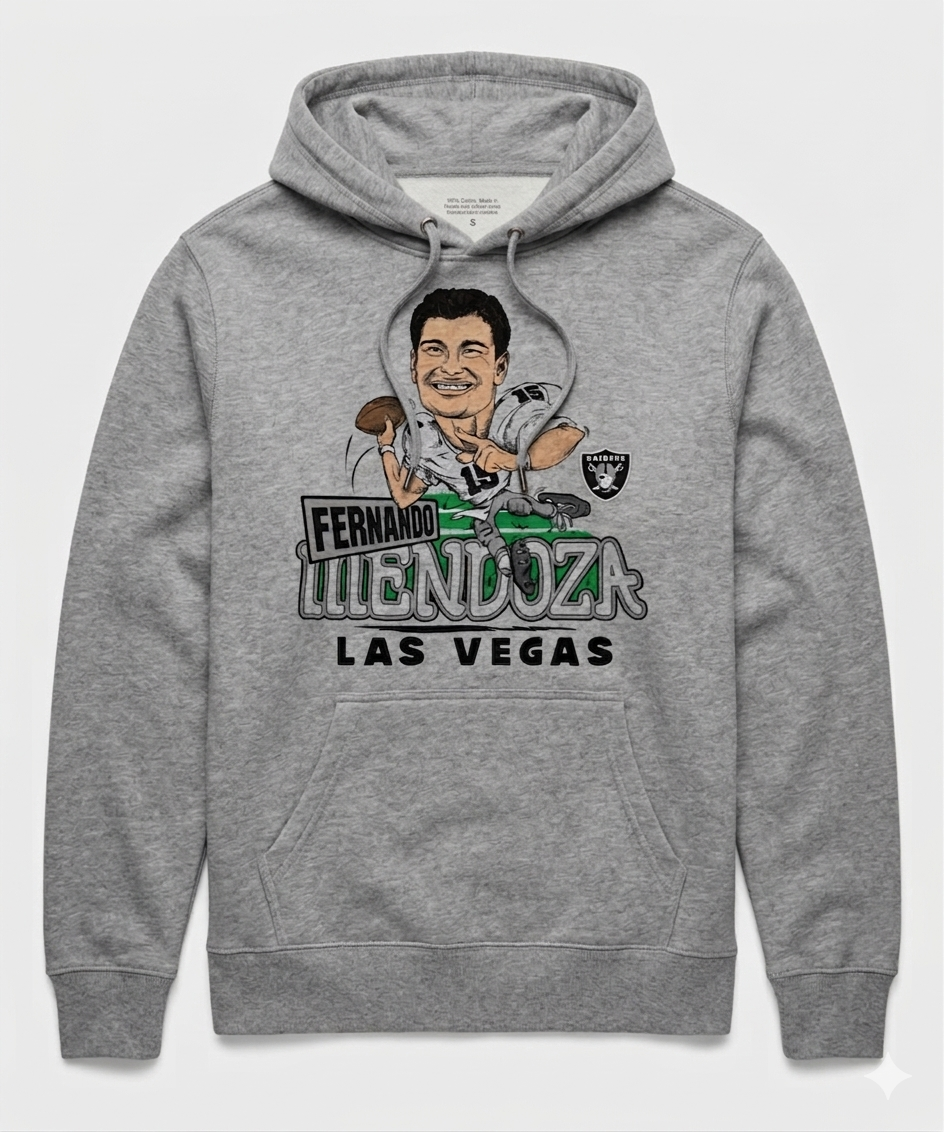 Fernando Mendoza Raiders Hoodie New S-5X