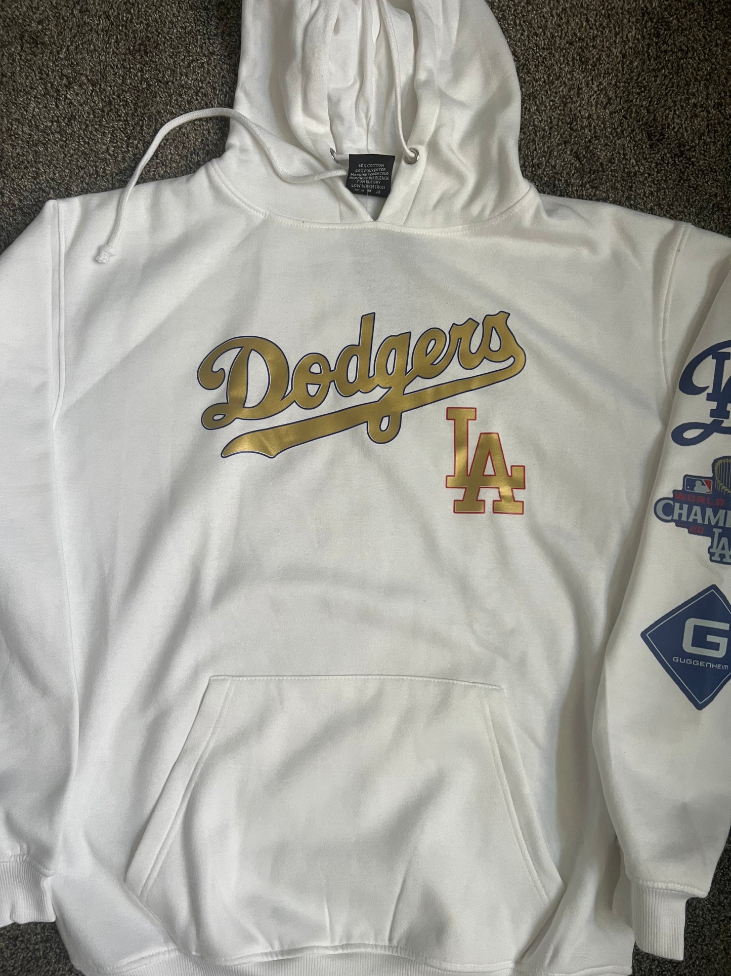 Los Angeles Dodgers Gold Print Pullover  Hoodie Unisex S-5XL New 2025