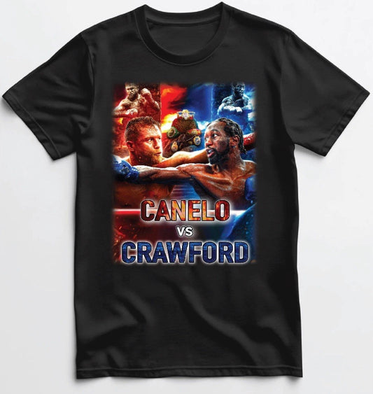 Saul Canelo Alvarez vs Terrance "Bud" Crawford T shirt New  S-5XL 2025 Fight of the Century Boxing