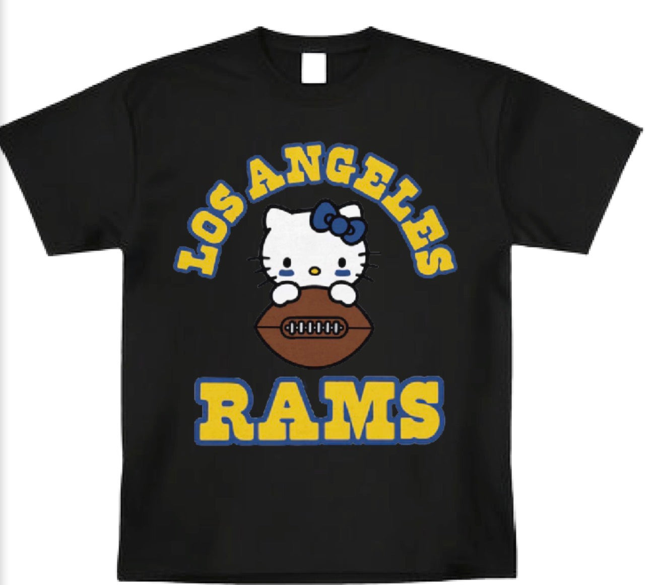 Hello Kitty x LA Rams T shirt Kids x Adult Sizes 2025