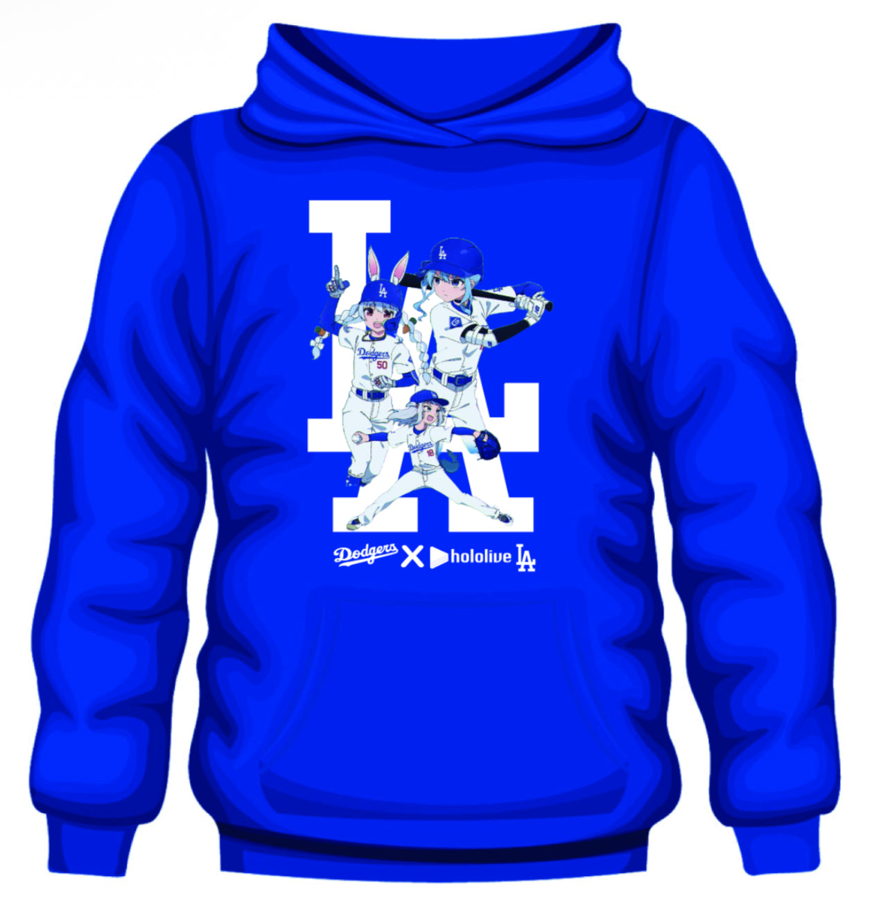 Los Angeles Dodgers x Hololive Night MLB 2025 Limited Hoodie Cool Gifts For Baseball Lovers