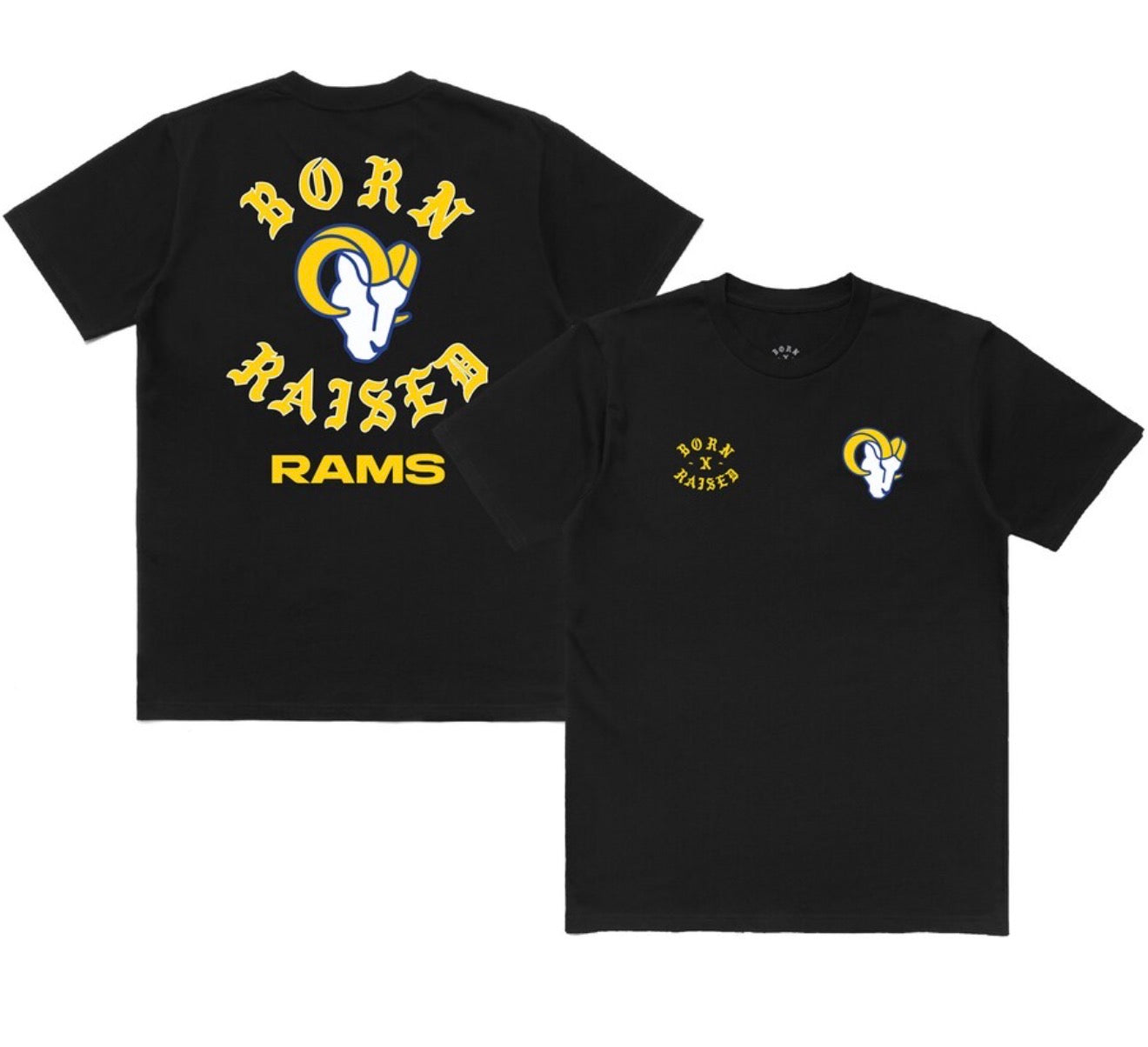LA Rams x Born X Raised Collab T shirt Kids x Adult Sizes 2025