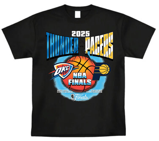 Indiana Pacers vs Oklahoma City Thunder 2025 NBA Finals matchup shirt S-5