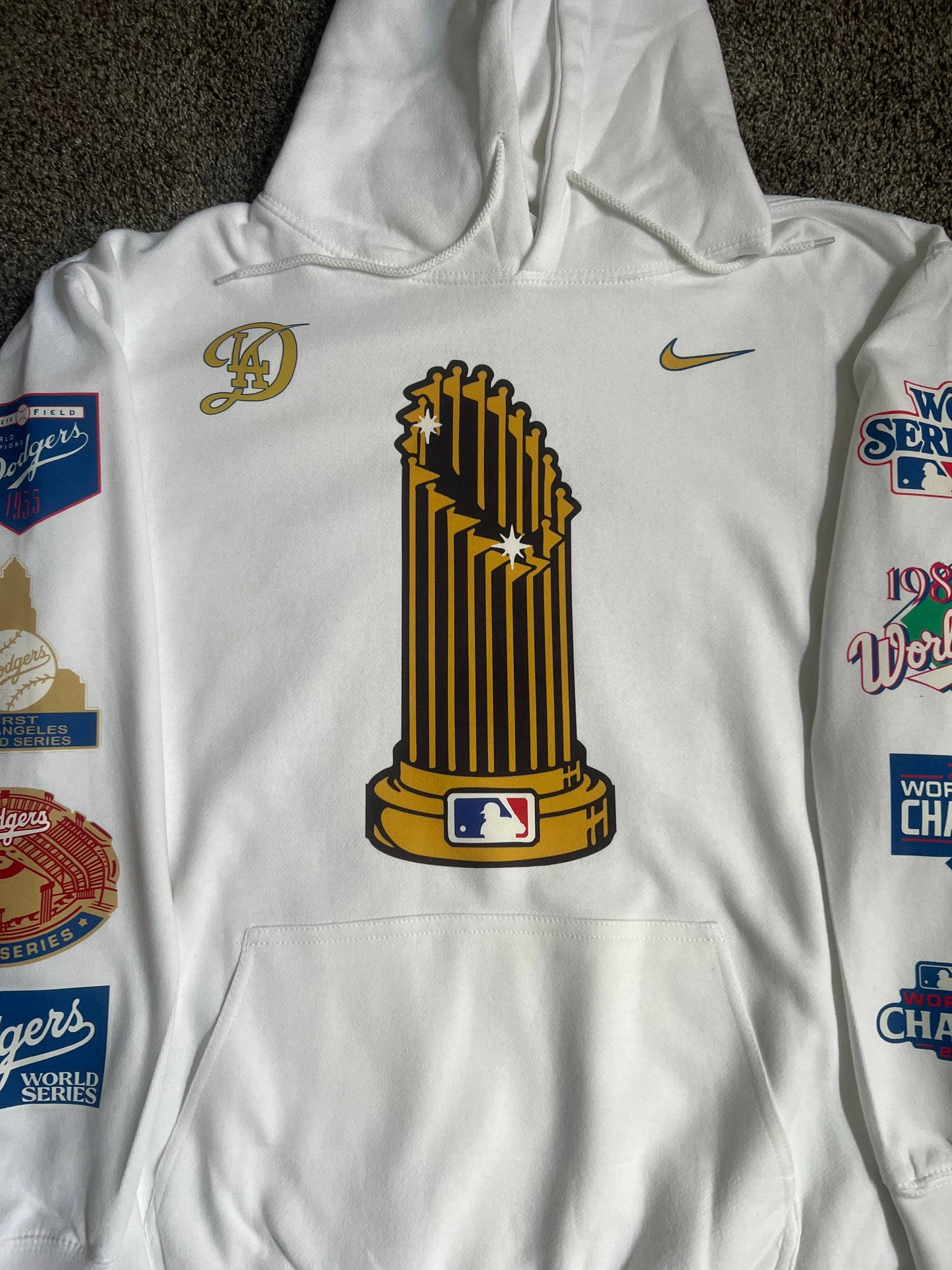 Los Angeles Dodgers 8X World Series Champions Pennant Pullover  Hoodie Unisex S-5XL New 2024