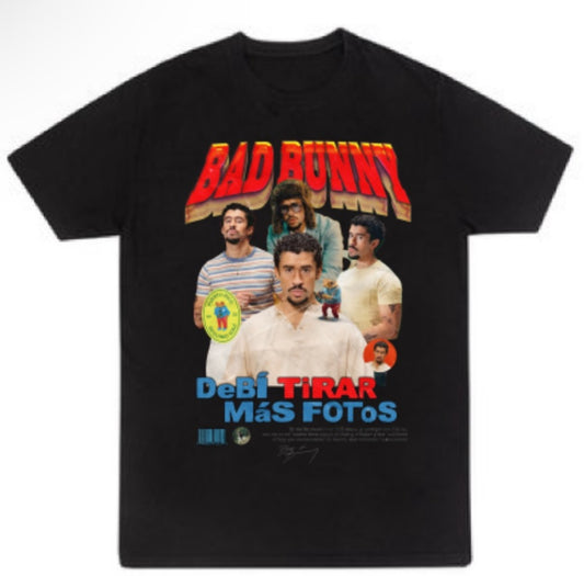 Bad Bunny Debi Tomar Mas Fotos Tour Merch T Shirts New S-5XL El Conejo Malo Merch