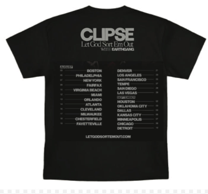 Clipse Let God Sort em Out Tour T shirt S-5XL All Colors Available