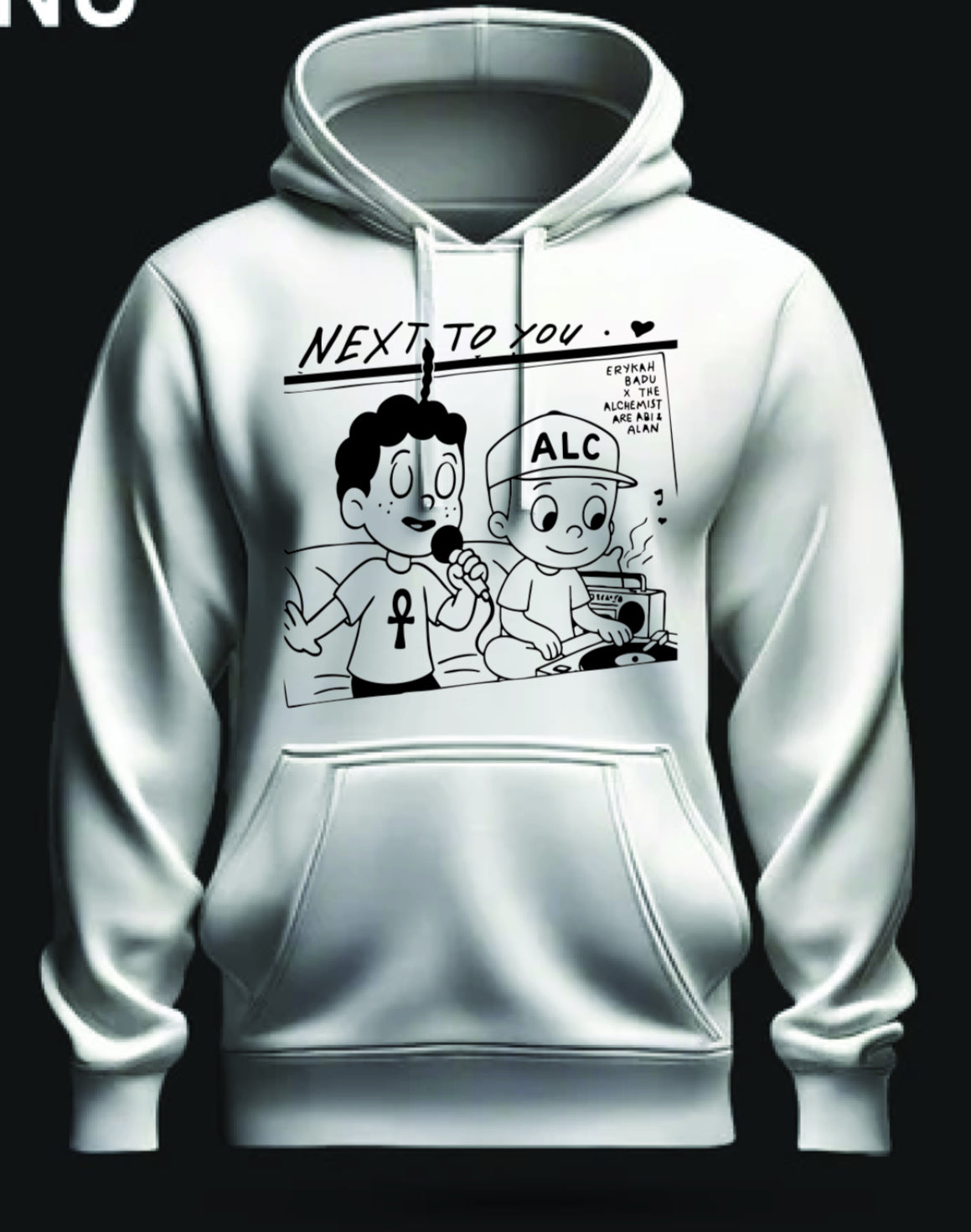 The Alchemist x Erykah Badu Abi & Alan "Next To You"  Hoodie New S-5XL