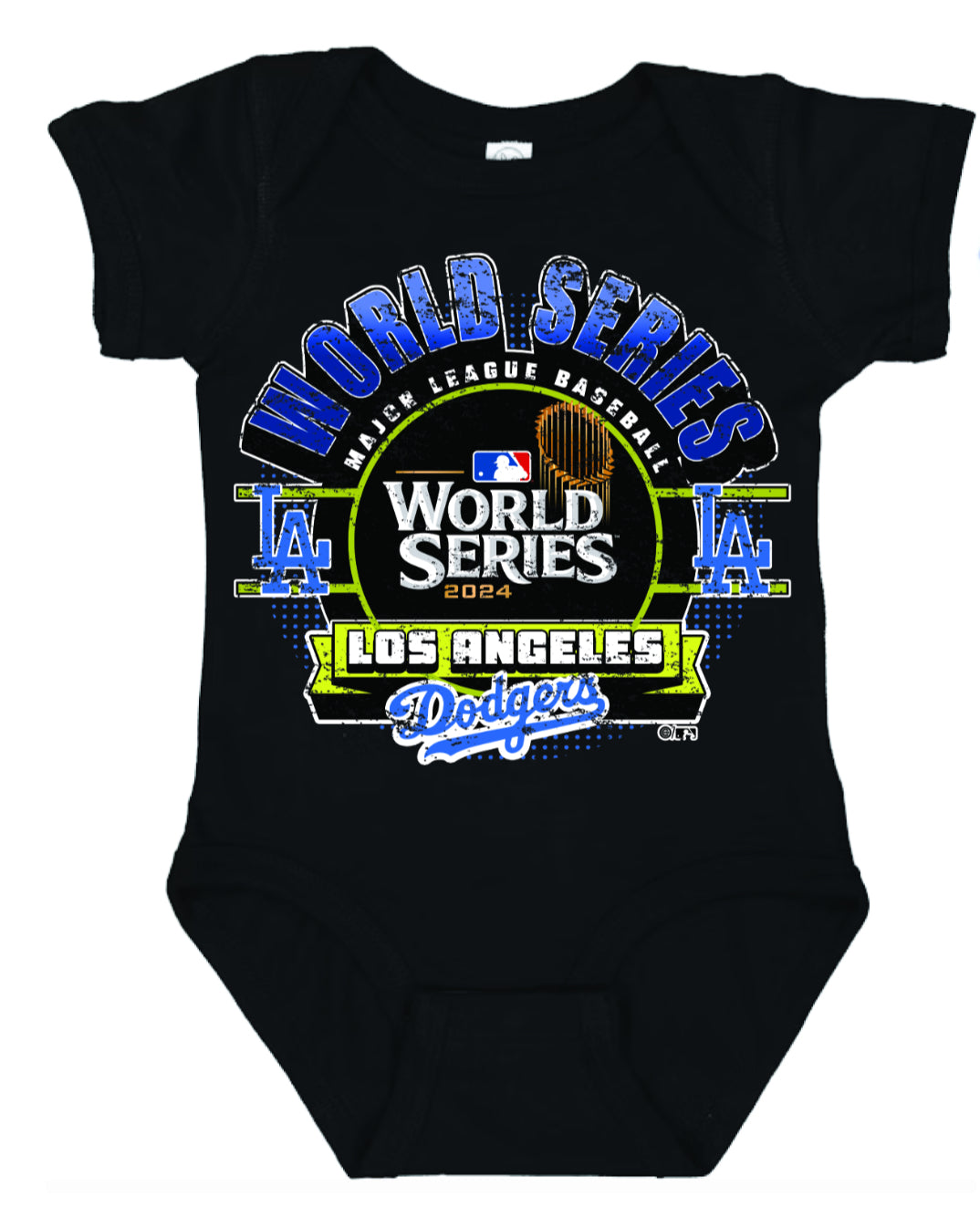 Los Angeles Dodgers World Series Baby Onesiem