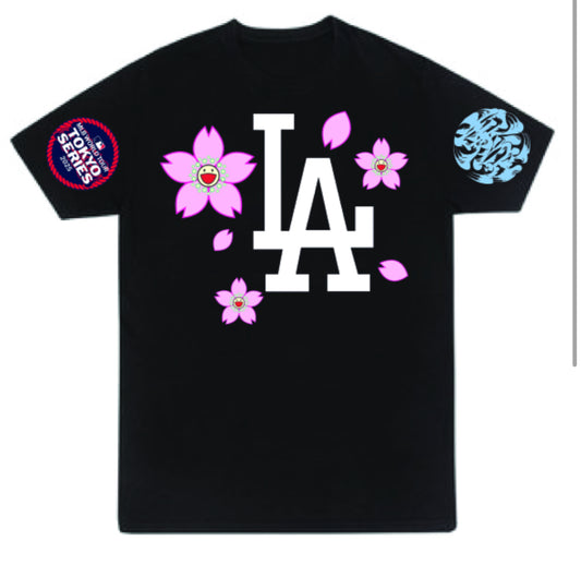 Los Angeles Dodgers LA x Murakami Japan T shirt New  Baseball Tee S-5XL 2024