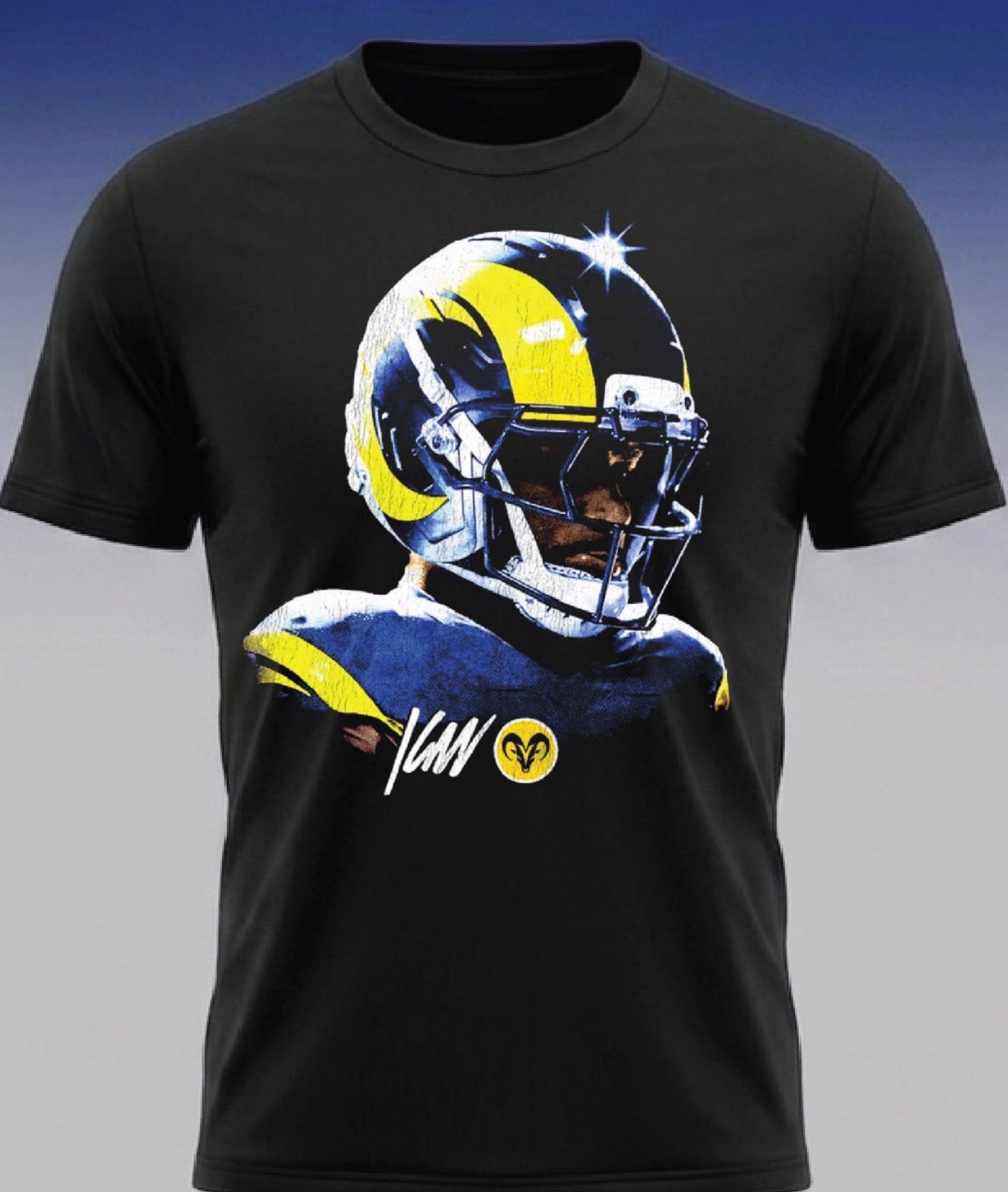 Kyren Williams x LA Rams Helmet T shirt New 2026