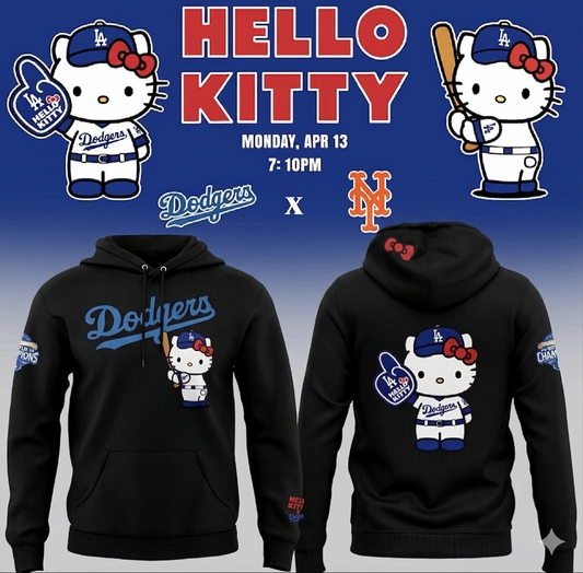 Dodgers X Hello Kitty Pullover Hoodie 2026