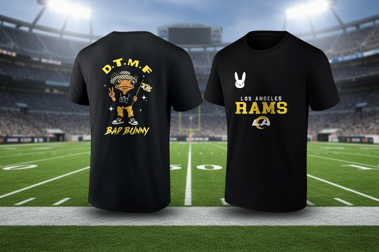 Bad Bunny x LA Rams T shirt New S-5XL