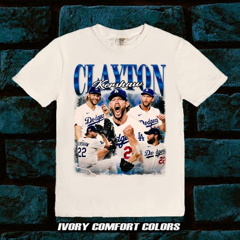 Dodgers x Clayton Kershaw T shirt New S-5XL