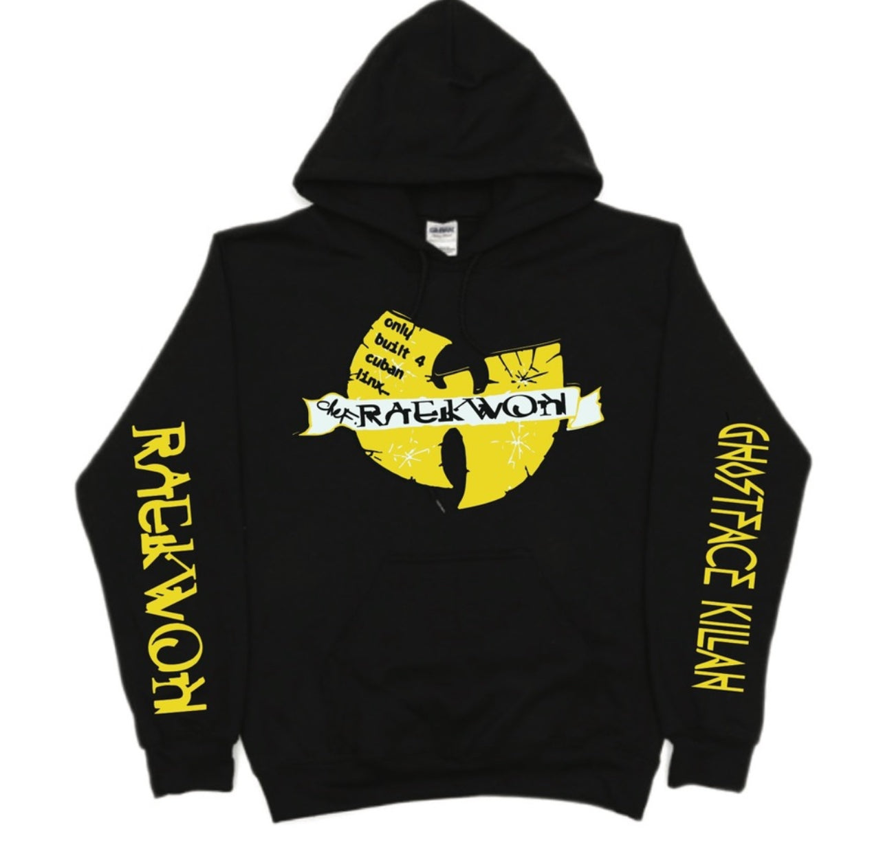 Reakwon x Ghostface Killah x Built for Cuban Links Wu Tang Pullover Hoodie New 2025 S-5XL