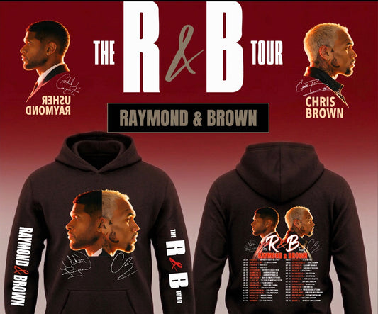 Usher x Chris Brown “R&B Tour” Pullover Hoodie 2026 New S-5XL