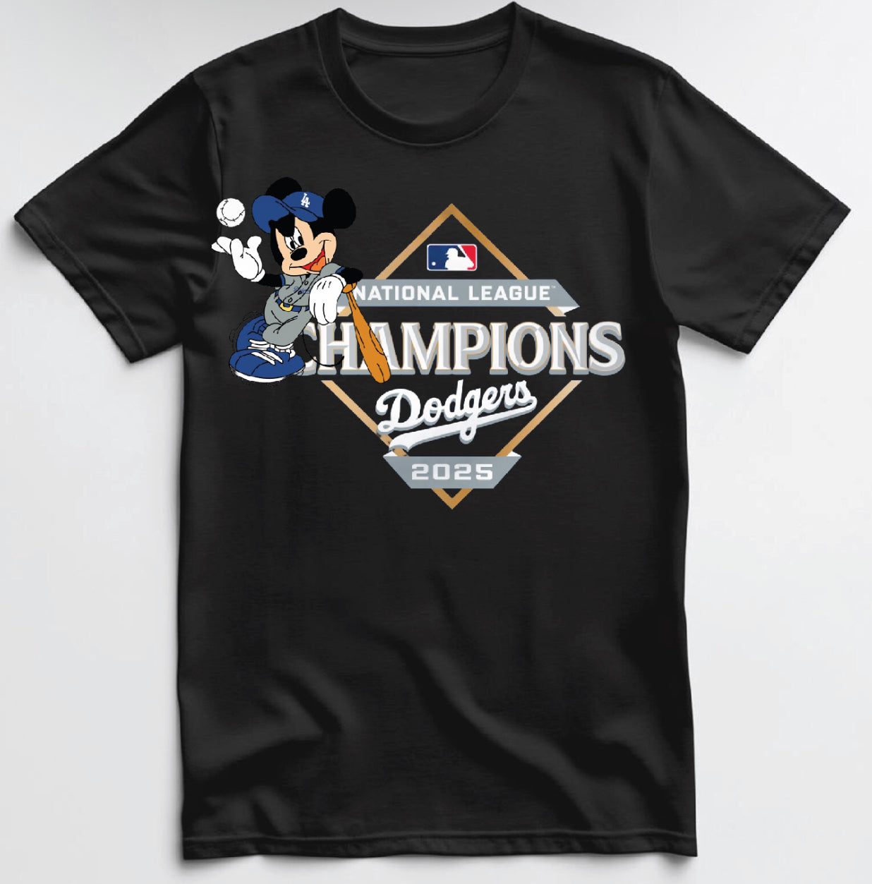 Dodgers World Series 2025 x Disneyland T shirt New S-5XL
