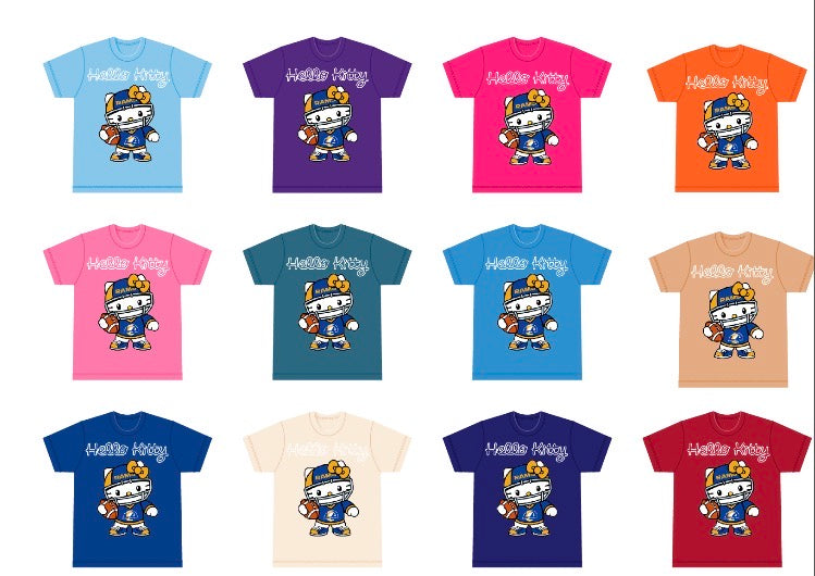 Hello Kitty x LA Rams Collab T shirt Kids x Adult Sizes 2025