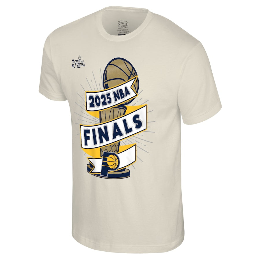 Indiana Pacers Stadium Essentials Unisex 2025 NBA Finals Clutch T-Shirt - Cream