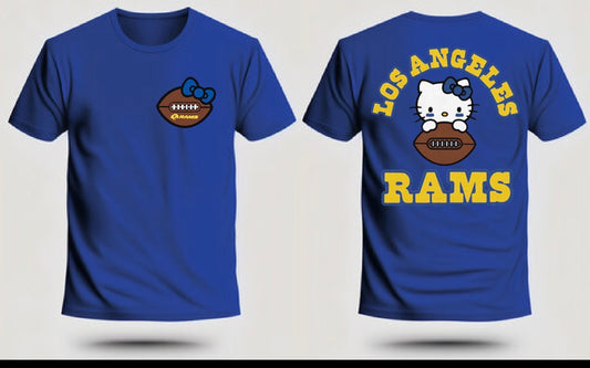 Hello Kitty x LA Rams Package T shirt Kids x Adult Sizes 2025