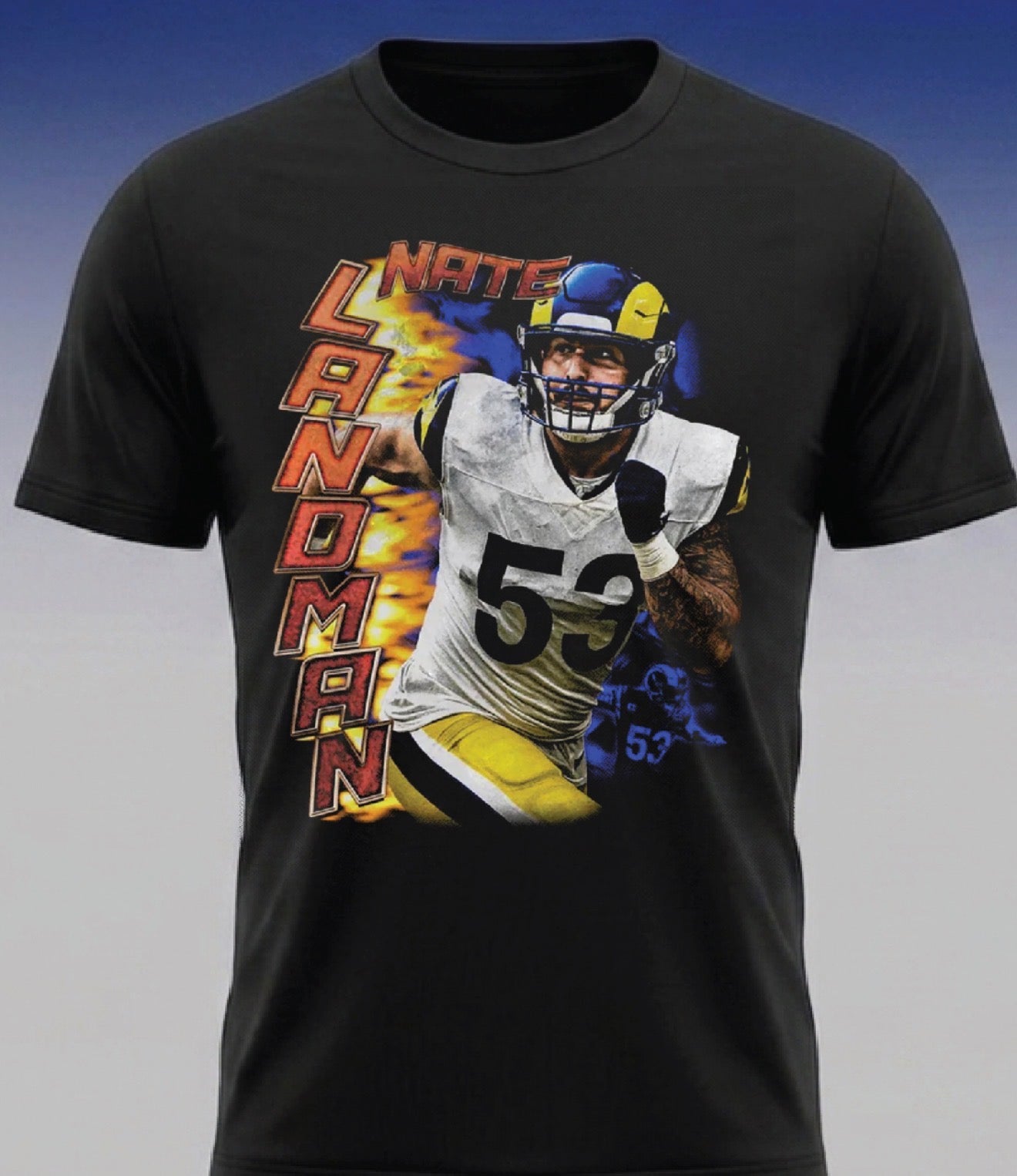 Nate Landman x LA Rams T shirt New 2026