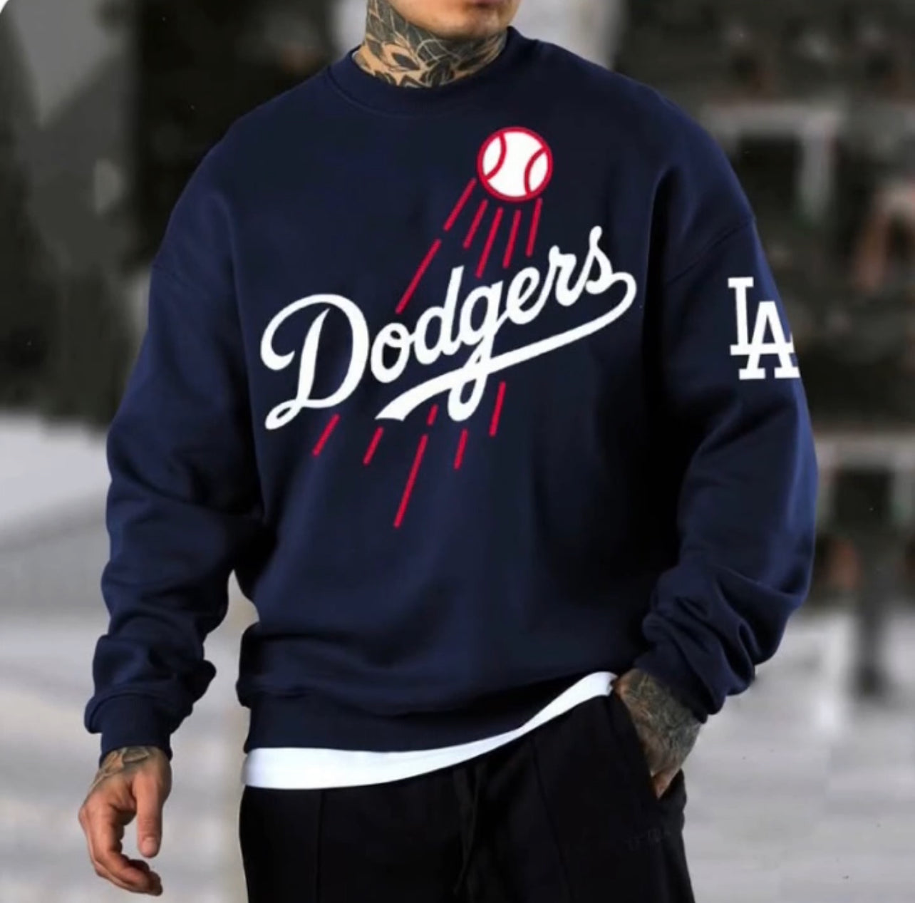Los Angeles Dodgers Crewneck Sweater New S-5XL