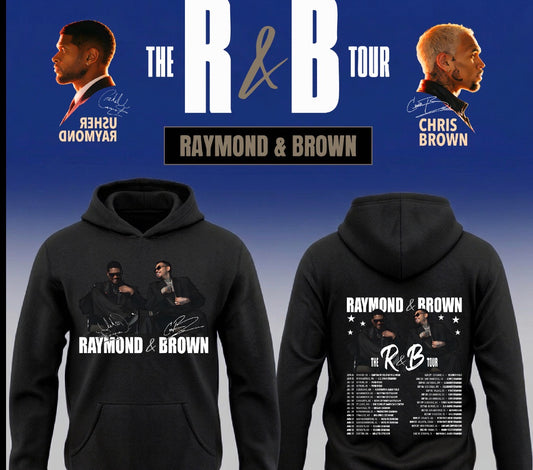 Usher x Chris Brown “R&B Tour” Pullover Hoodie 2026 New S-5XL
