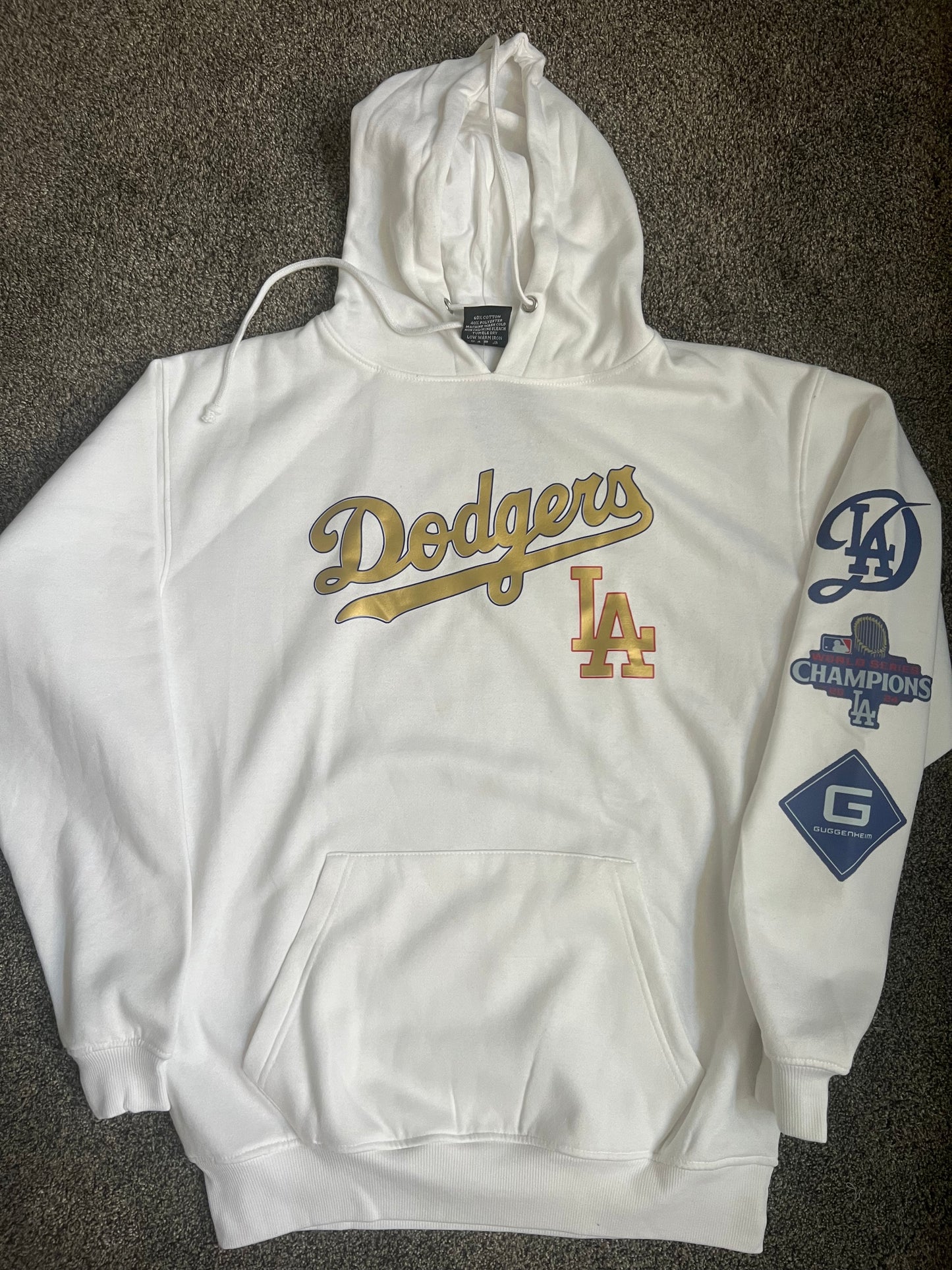 Los Angeles Dodgers Gold Print Pullover  Hoodie Unisex S-5XL New 2025