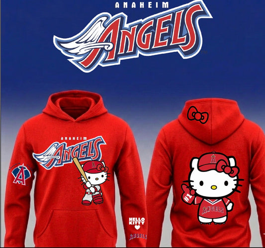 Anaheim Angels X Hello Kitty Pullover Hoodie 2026 New S-5XL (Copy 2)