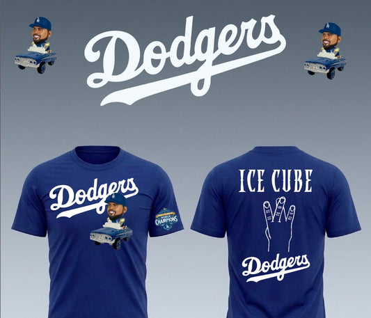 Ice Cube Dodgers Night Collab T shirt