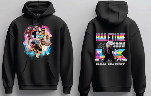 Bad Bunny x Super Bowl Pullover Hoodie Classic New S-5XL