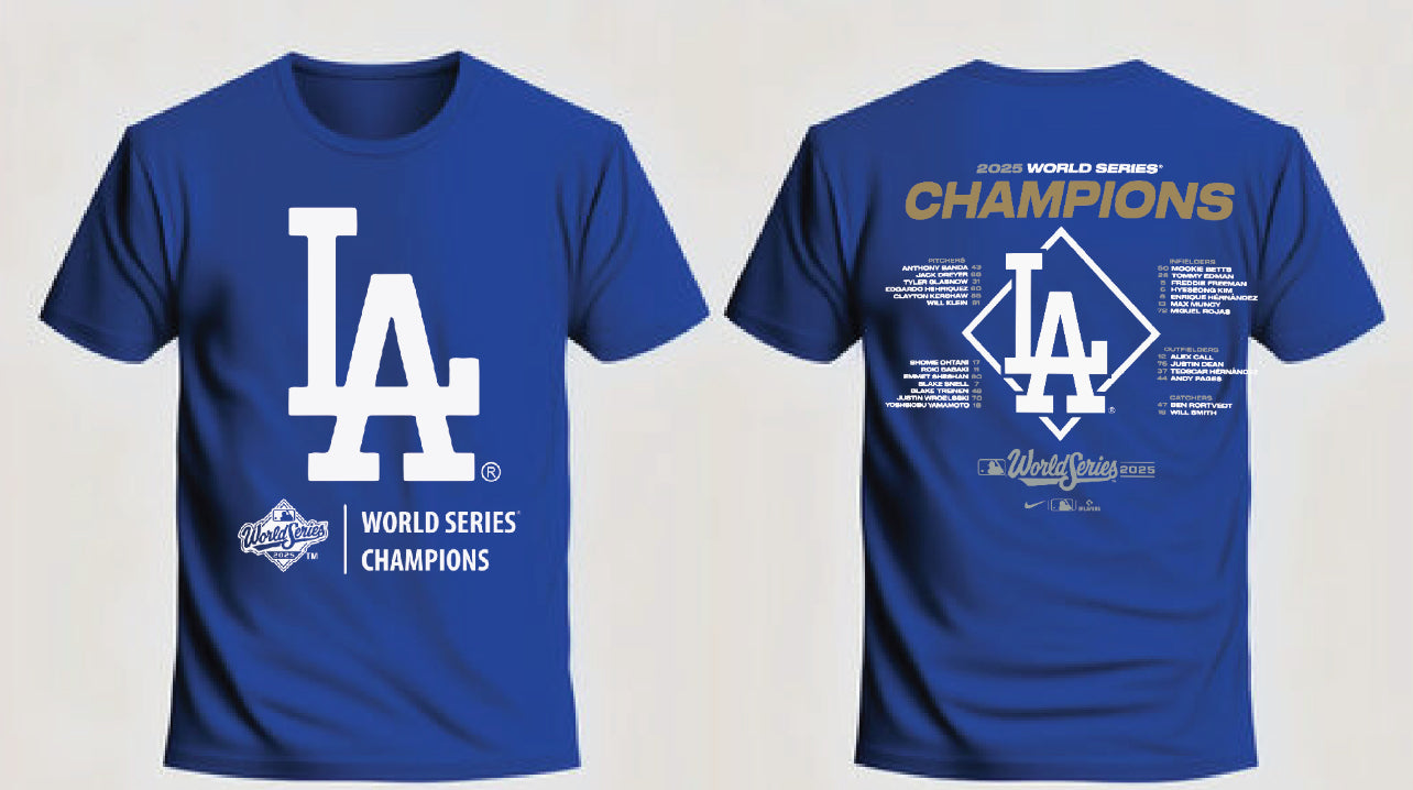 Dodgers World Series 2025 L.A. T shirt New S-5XL