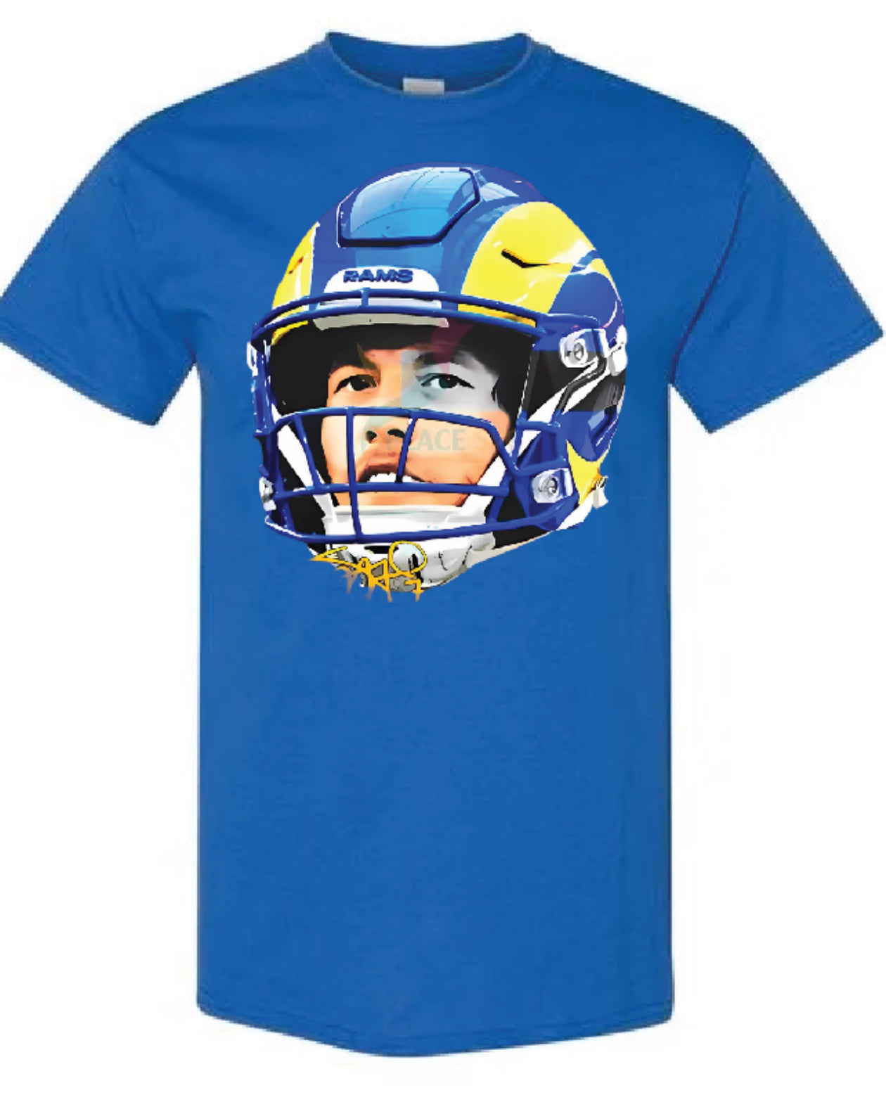 Los Angeles Rams Mathew Stafford Big Face T shirt All Colors and Sizes
