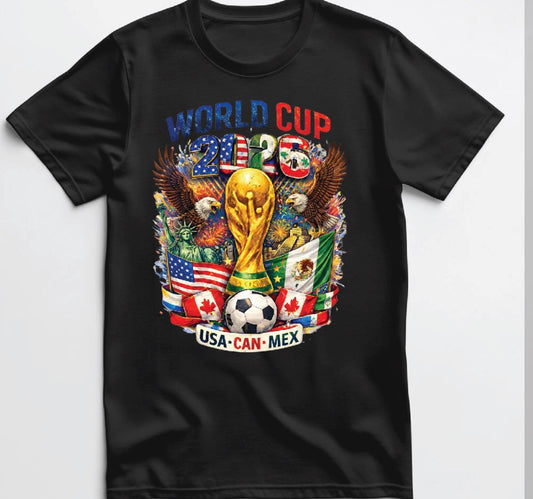 FIFA World Cup 2026 USA x Mexico x Canada T shirt All Colors and Sizes S-5XL