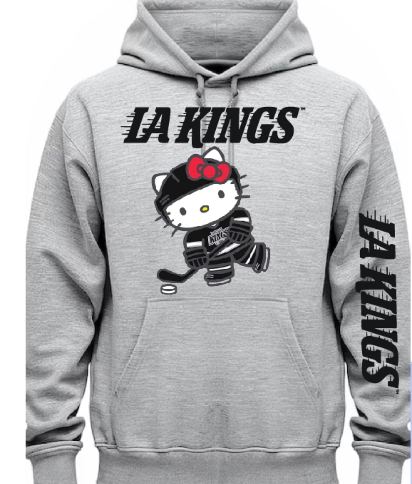 Hello Kitty x LA Kings Collab Pullover Hoodie 2025  New S-5XL