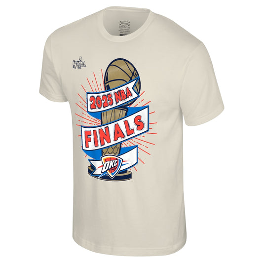 Oklahoma City Thunder Stadium Essentials Unisex 2025 NBA Finals Clutch T-Shirt - Cream