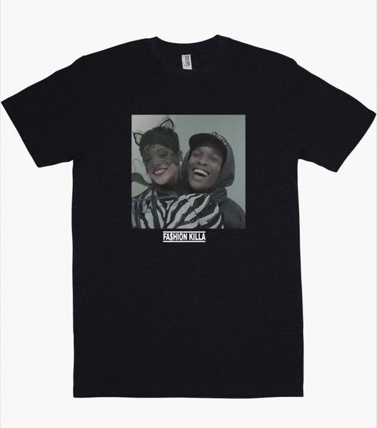 A$AP Rocky with Rhianna “Fashion Killa” T shirt New S-5XL