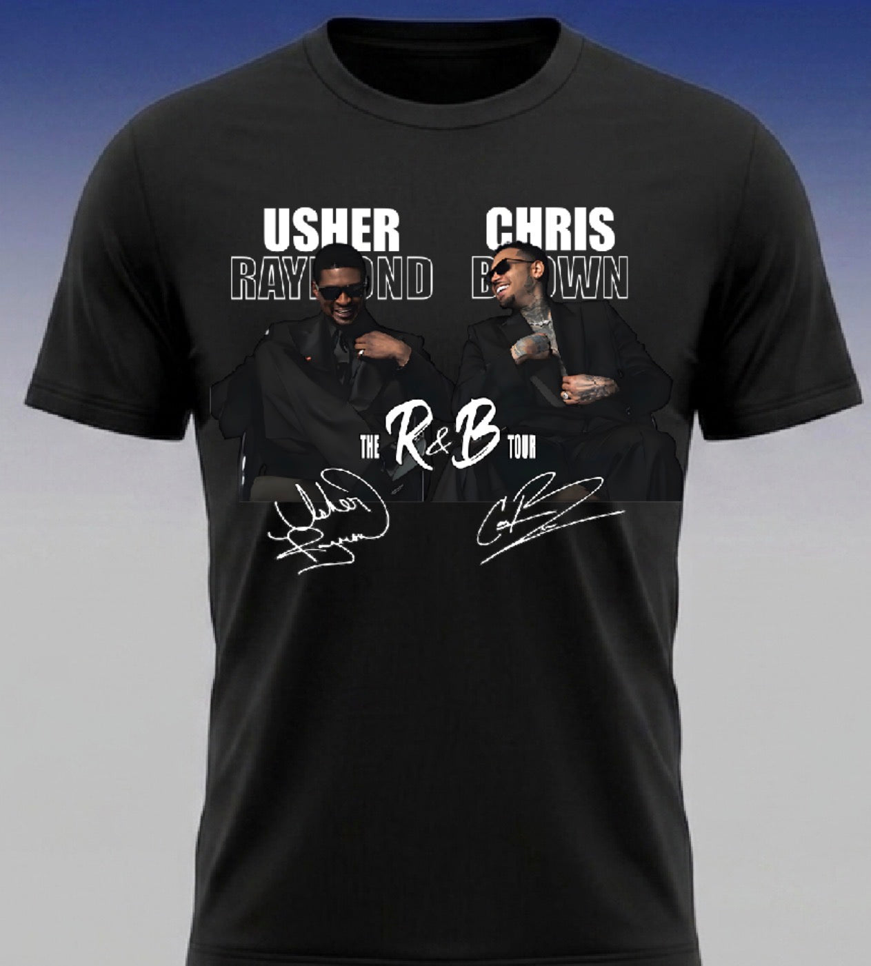 Usher & Chris Brown “R&B Tour Merch”  T shirt