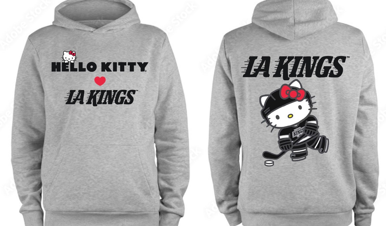 Hello Kitty x LA Kings Package Pullover Hoodie 2025  New S-5XL