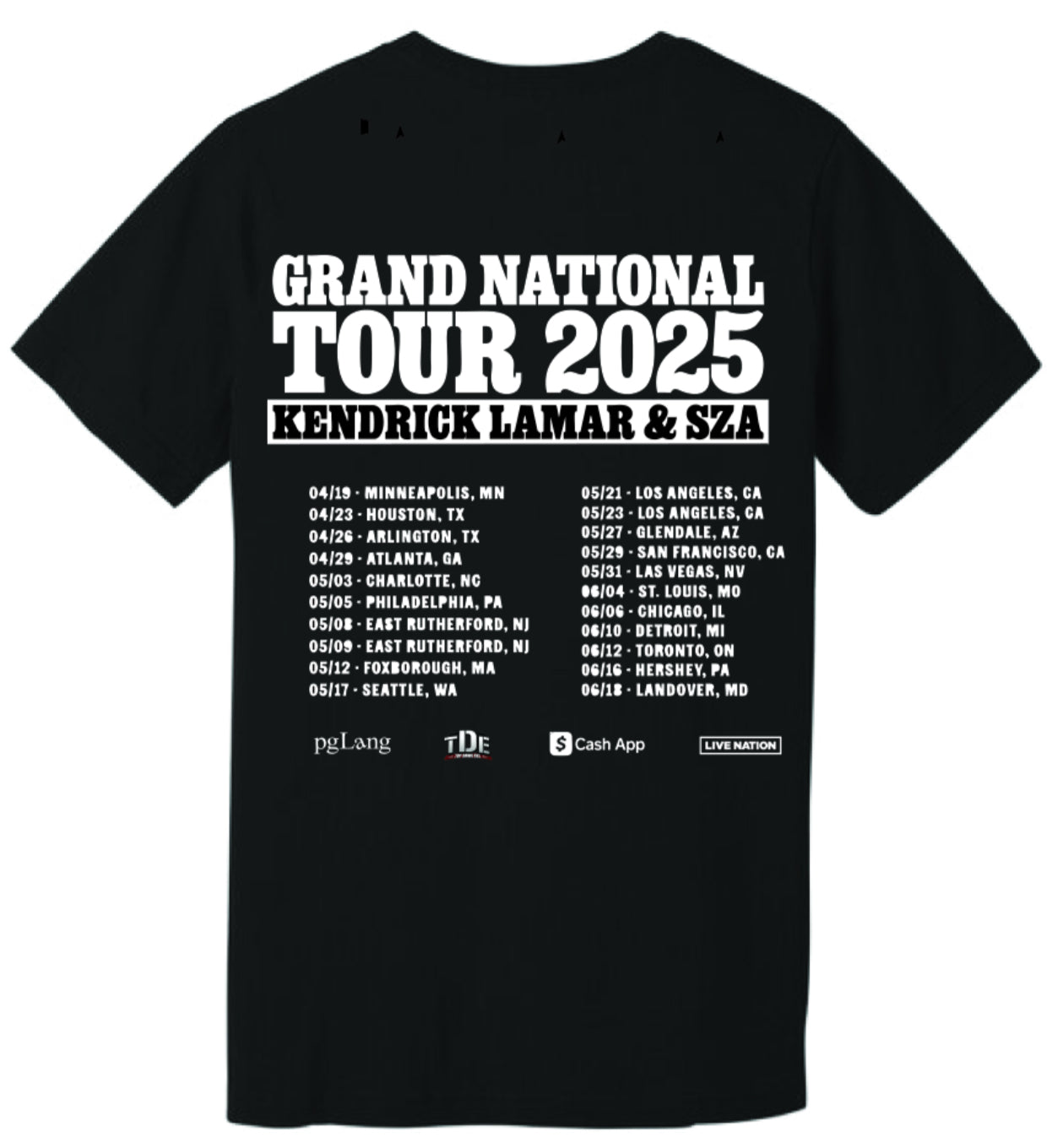 Kendrick Lamar x Grand National tour GNX T shirt S-5XL New  Fast Shipping Good Kid Maad City Tee 2024