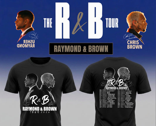 Usher & Chris Brown “R&B Tour Merch”  T shirt