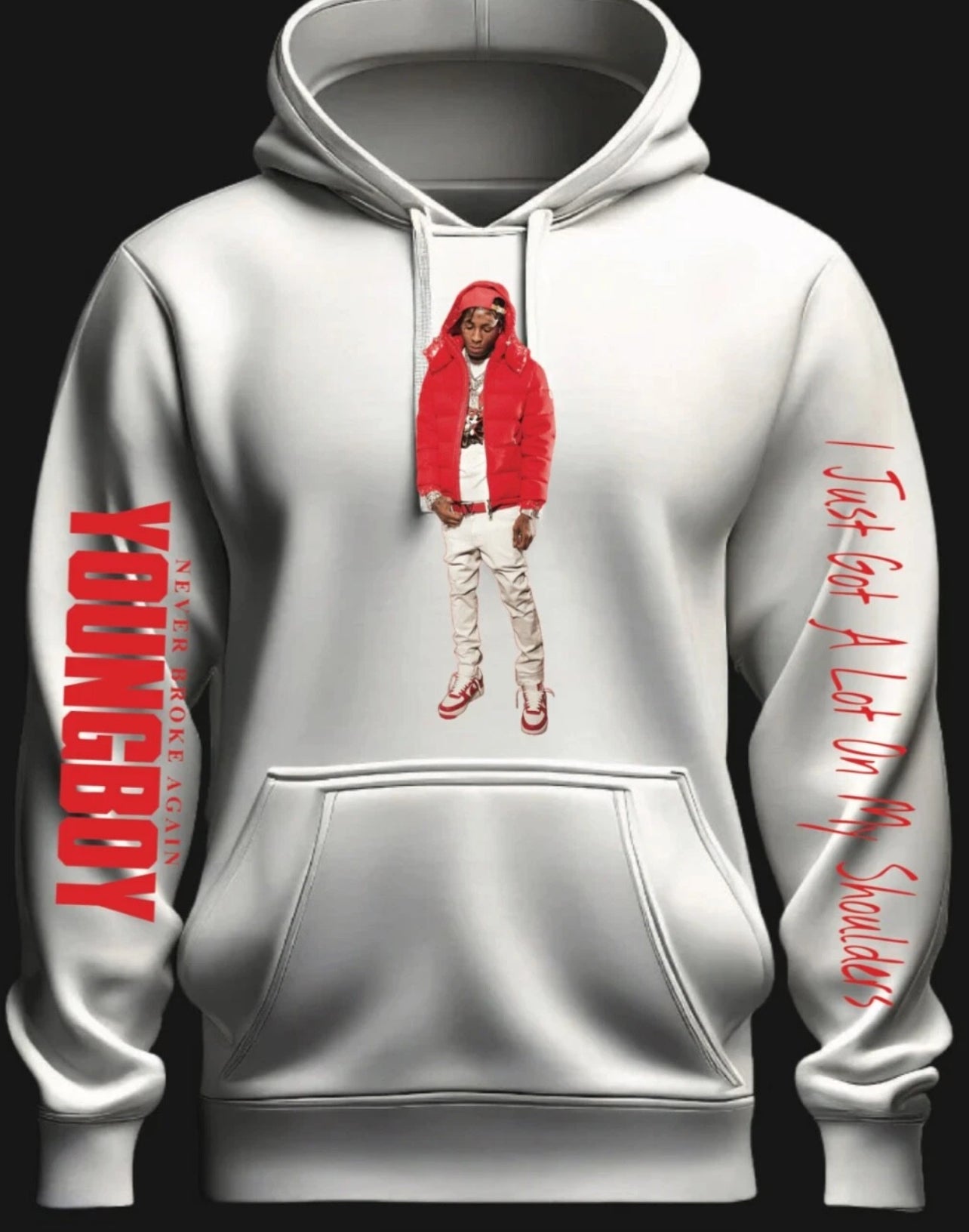 NBA Youngboy I just got a lot on my Shoulders Hoodie New S-5XL 2025
